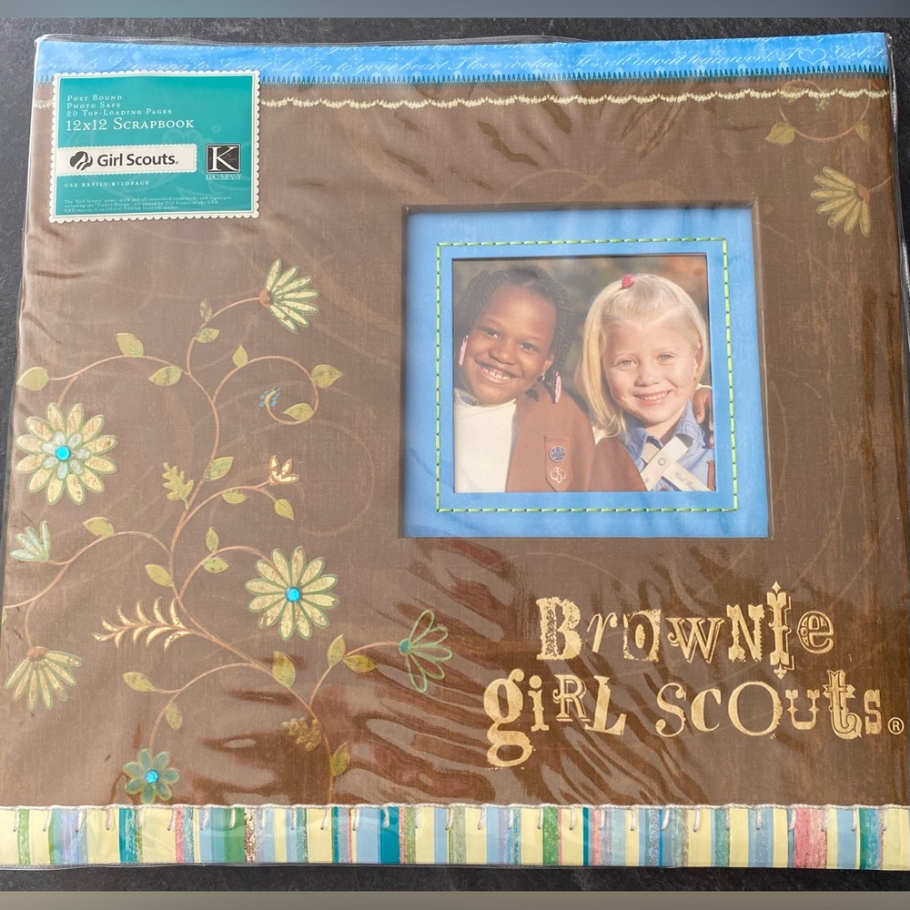 New 12x12 Brownie Girl Scouts Scrapbook